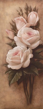 Framed Pink Petals II Print