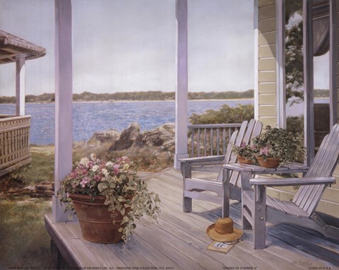 Framed Shades of Summer II Print