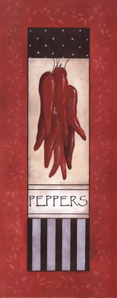 Framed Peppers Print