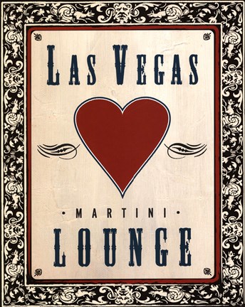 Framed Martini Lounge Print