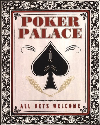 Framed Poker Palace Print