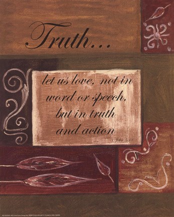 Framed Words to Live By, Dcortruth Print