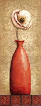 Framed Asian Red I Print