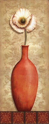 Framed Asian Red II Print