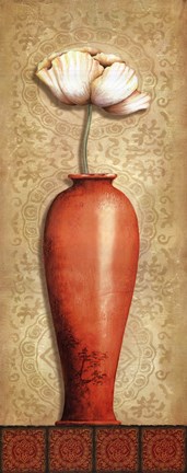 Framed Asian Red IV Print