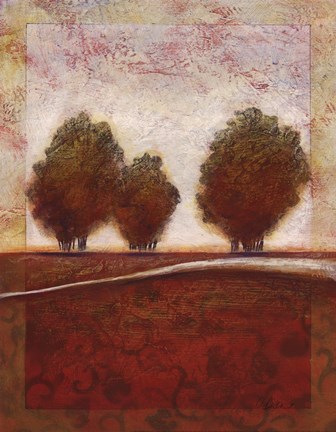 Framed Morning Mist Rising I - mini Print
