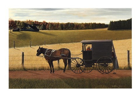 Framed Checking the Pies Print