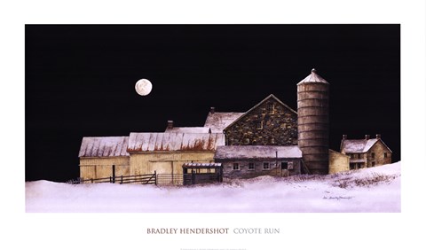 Framed Coyote Run Print