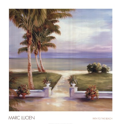 Framed Path to the Beach Print