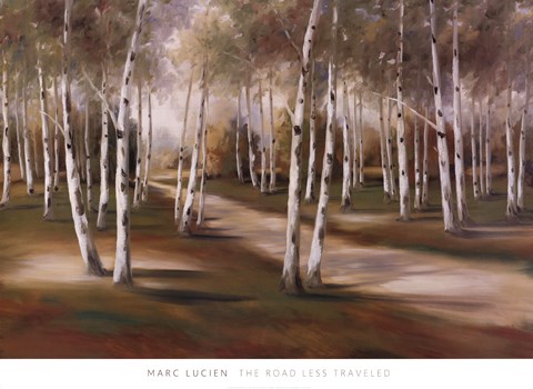 Framed Road Less Traveled Print