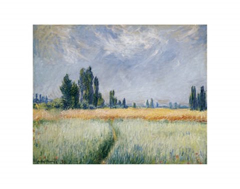 Framed Wheatfield, 1881 Print