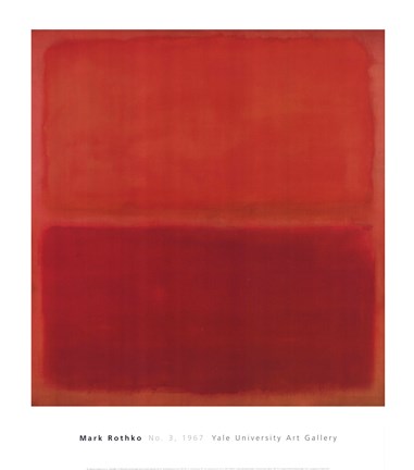 Framed Number 3, 1967 Print