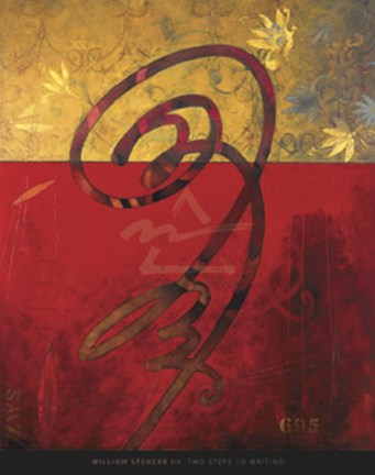 Framed Two Steps to Writing Print