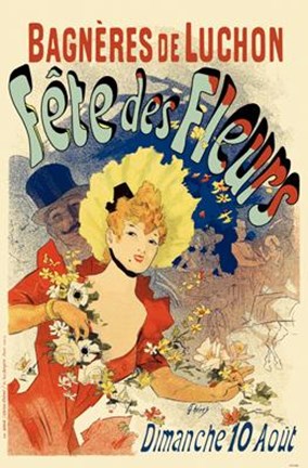 Framed Fete Des Fleurs Print
