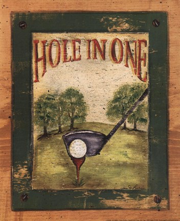 Framed Hole in One Print