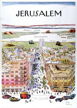Framed Jerusalem Print