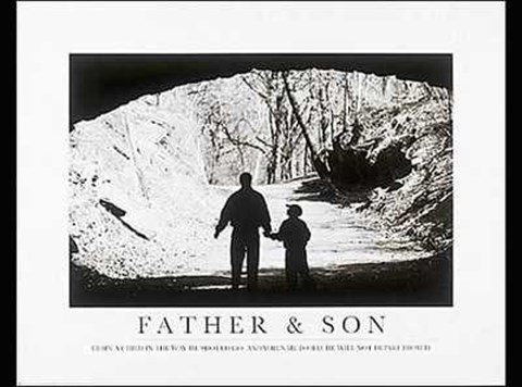 Framed Father and Son Print