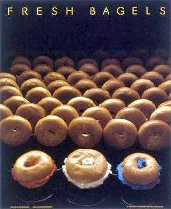 Framed Fresh Bagels Print