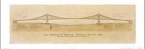 Framed Brooklyn Bridge Print