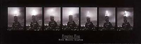 Framed Empire Fog (Bw) Print