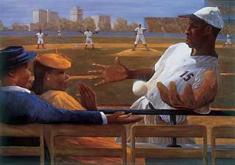 Framed Foul Ball in Fair Territory Print