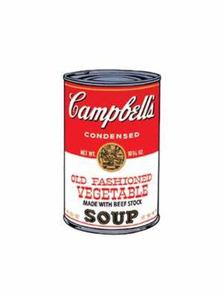 Framed Campbell&#39;s Soup (Old Fashioned Veg) Print