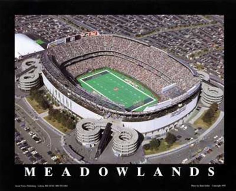 Framed Meadowlands - Ny Jets At Giants Stadium, Print