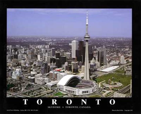 Framed Toronto, Canada - Blue Jays At Skydome Print