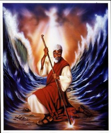 Framed Moses Parting the Red Sea Print