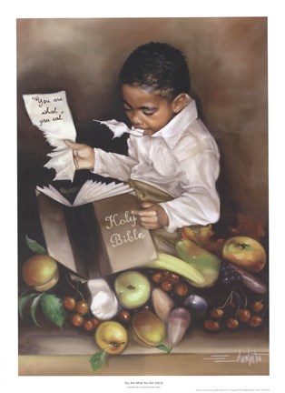Framed You Are What You Eat (His) Print