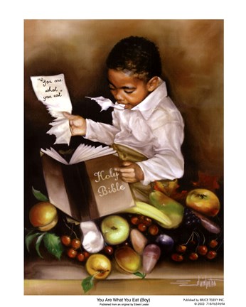 Framed You Are What You Eat (His) Print