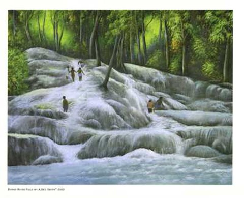 Framed Dunns River Falls Print