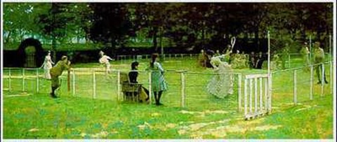 Framed Tennis Party Print
