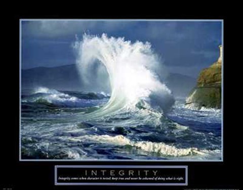 Framed Integrity - Wave Print