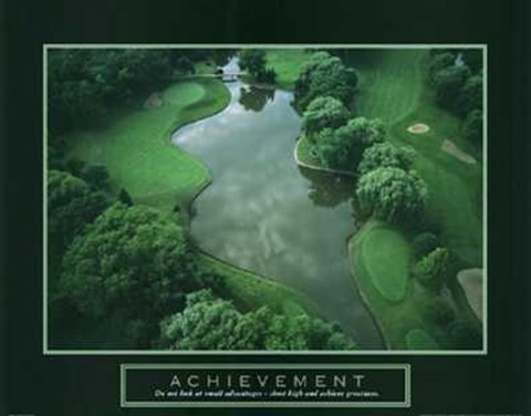 Framed Achievement - Golf Course Print