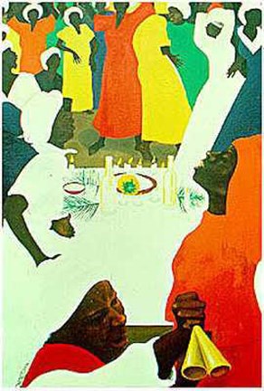 Framed At the Table of Zion (Le) Print