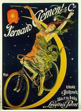 Framed Clement Cycles (C1897) (Le) Print