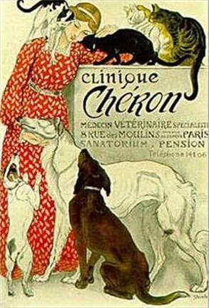 Framed Clinique Cheron (Litho) Print