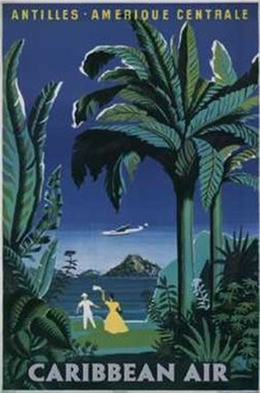 Framed Caribbean Air Print