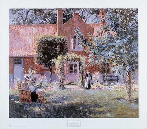 Framed Unpretentious Garden Print
