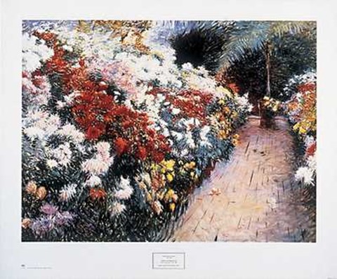 Framed Chrysanthemums Print
