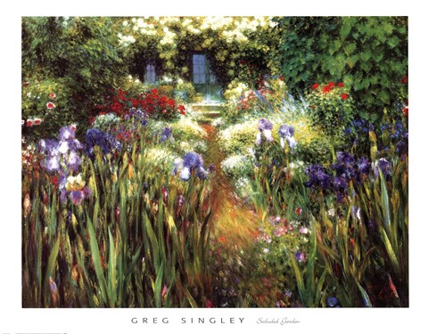 Framed Secluded Garden Print