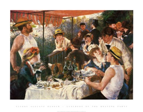 Framed Luncheon of the Boating Party, 1881 Print