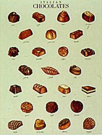 Framed Italian Chocolates Print