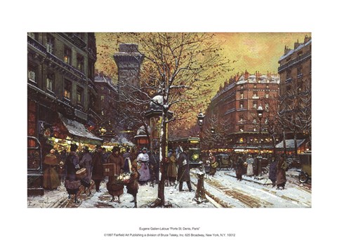 Framed Porte Stdenis Paris Print