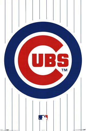 Framed Cubs Logo Print