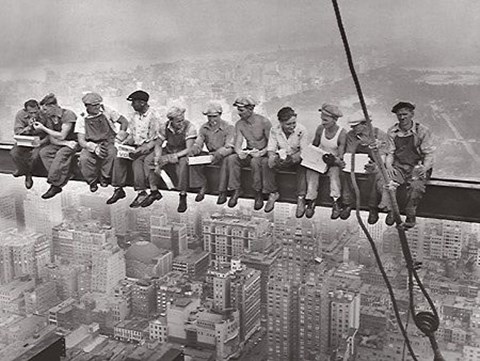 Framed Lunchtime Atop a Skyscraper, c.1932 Print