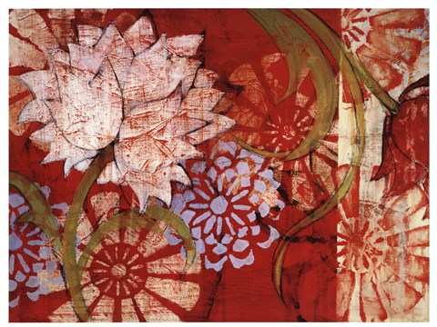 Framed Crimson Malay I Print