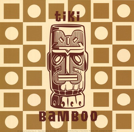 Framed Tiki Bamboo Print