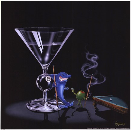 Framed Pool Shark Print